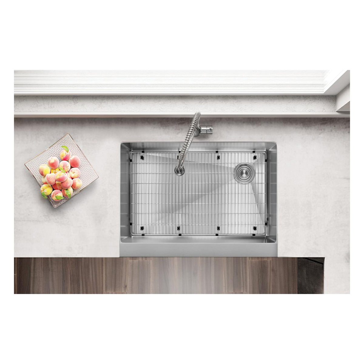 Crosstown - 35-7/8" Transitional Kitchen Sink Kit