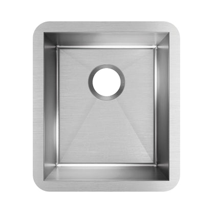 Crosstown - 16" Transitional Kitchen Sink - Single Bowl