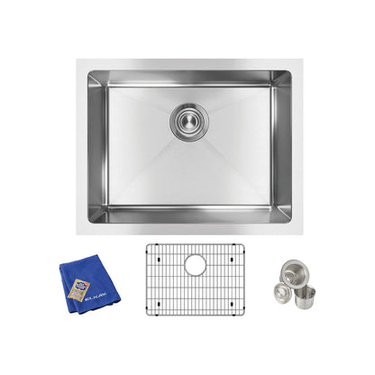 Crosstown - 23-1/2" Transitional Kitchen Sink Kit