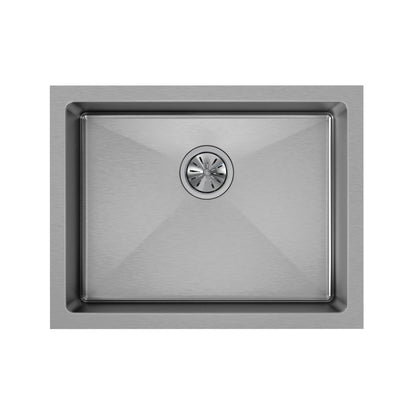 Crosstown - 23-1/2" Transitional Kitchen Sink - Single Bowl
