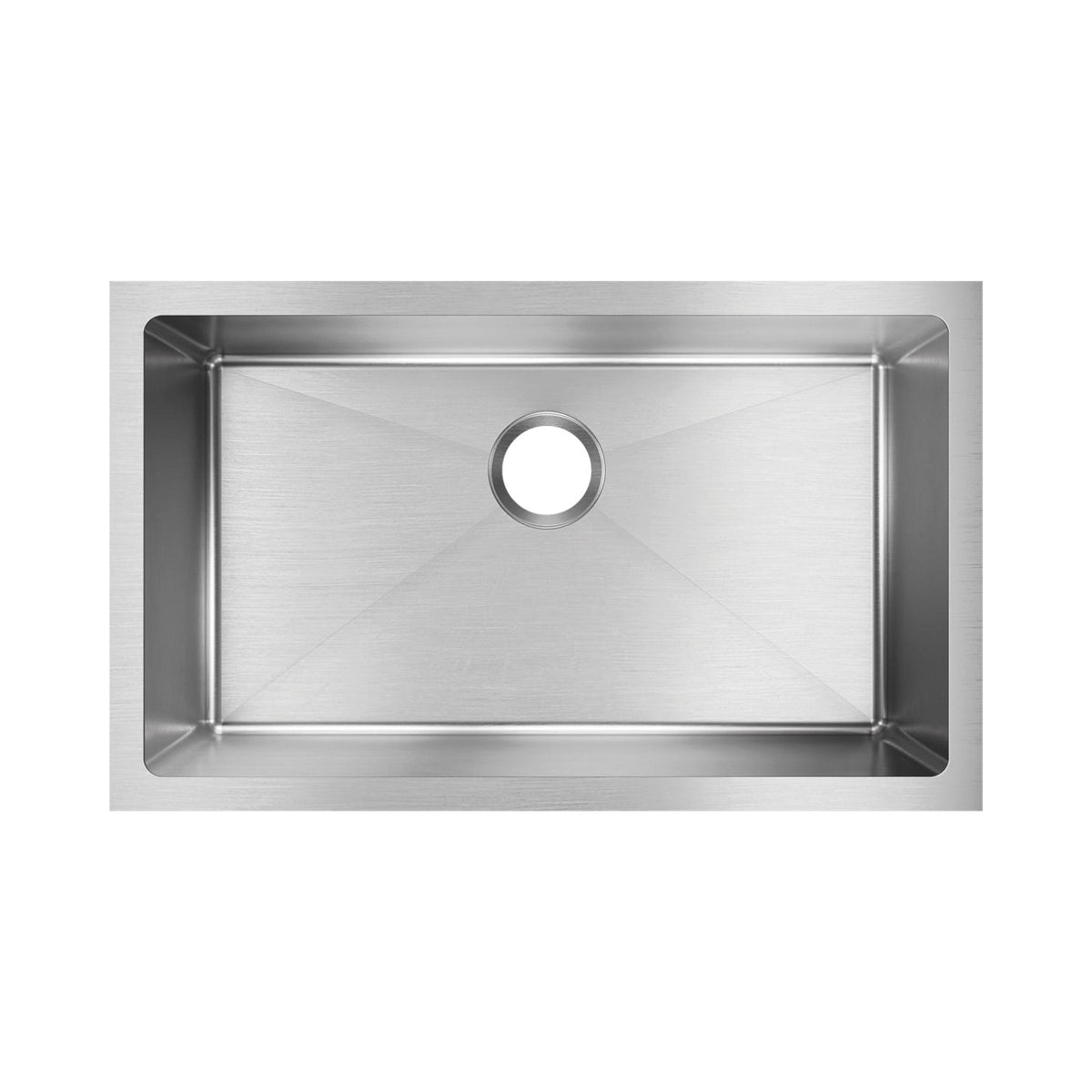 Crosstown - 30-1/2" Transitional Kitchen Sink - Single Bowl