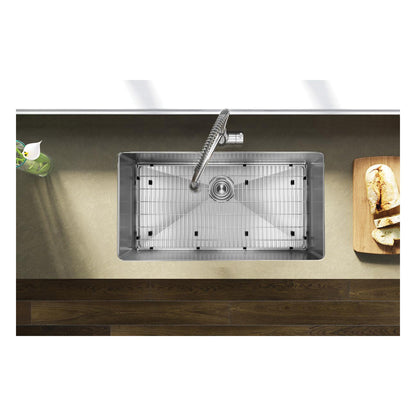 Crosstown - 32-1/2" Transitional Kitchen Sink Kit