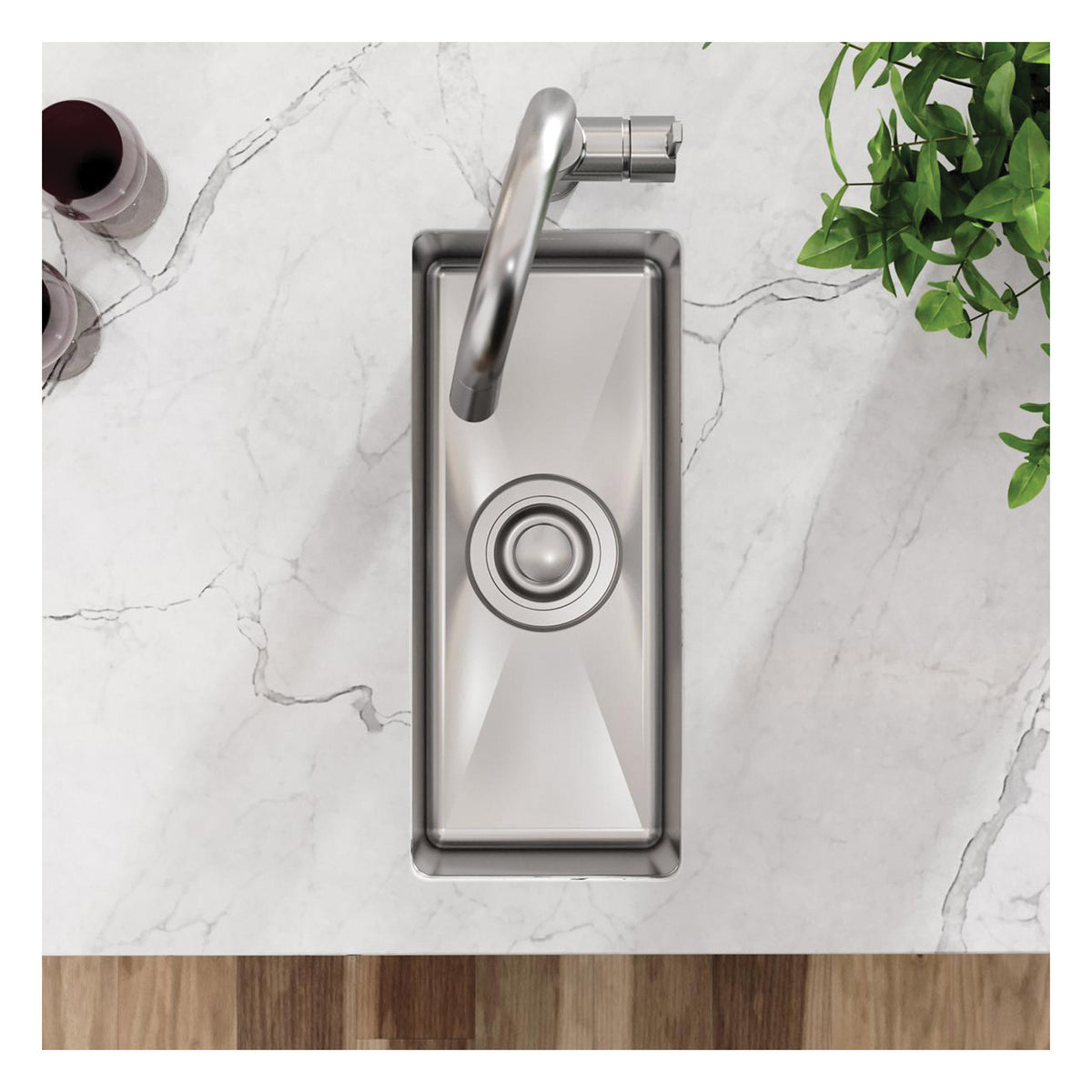 Crosstown - 10" Transitional Kitchen Sink - Undermount