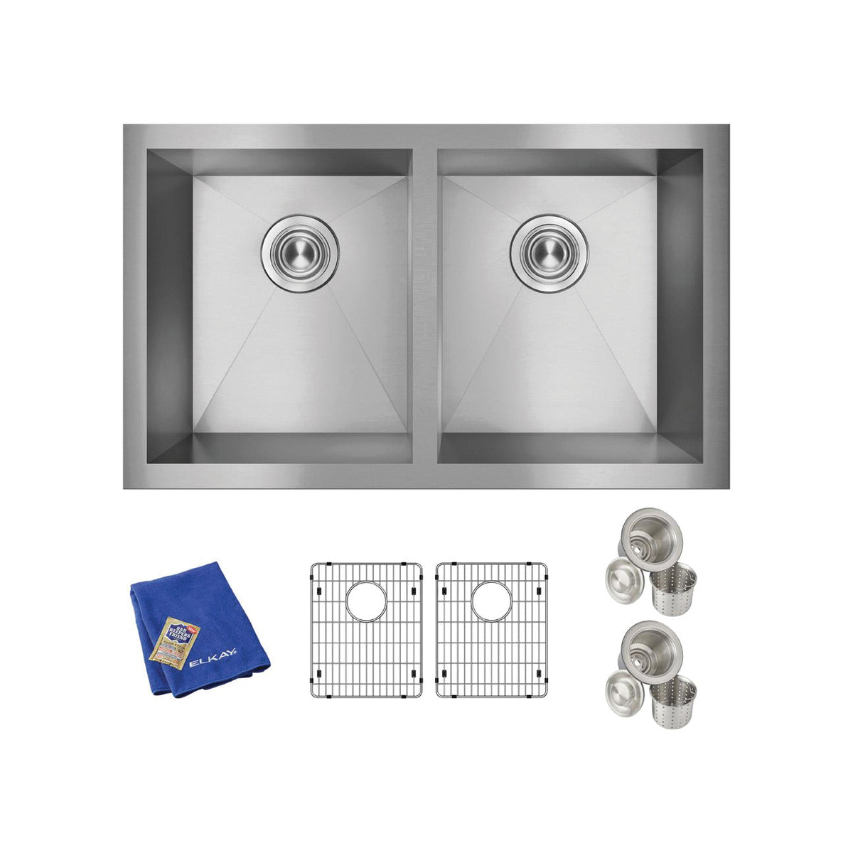 Crosstown - 30-3/4" Transitional Kitchen Sink Kit