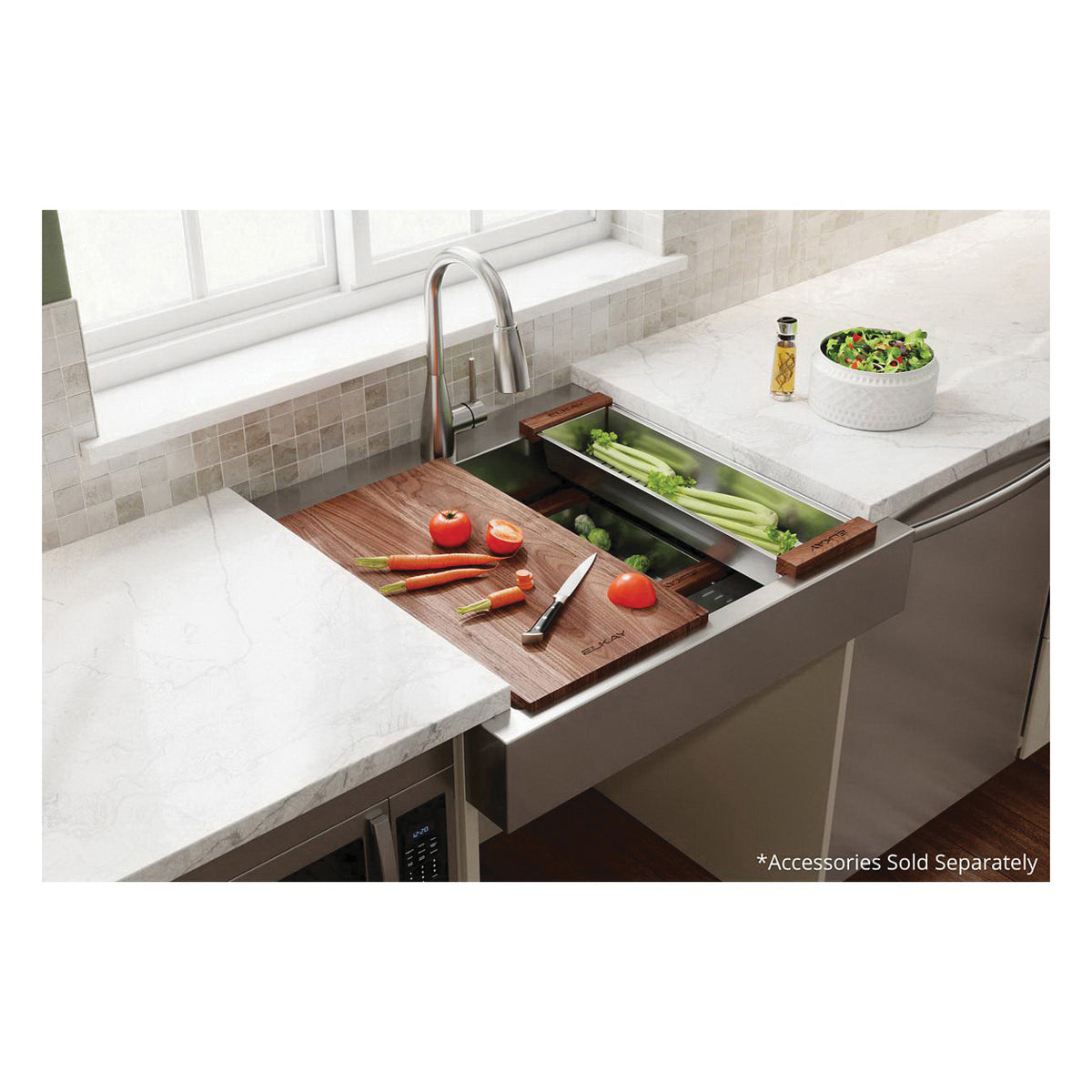 Dart Canyon - Contemporary Workstation Sink