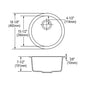 Quartz Classic - Traditional Bar Sink - Dual - ELG16FB