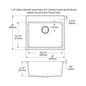 Quartz Classic - 25" Kitchen Sink - Drop-in - Single Bowl