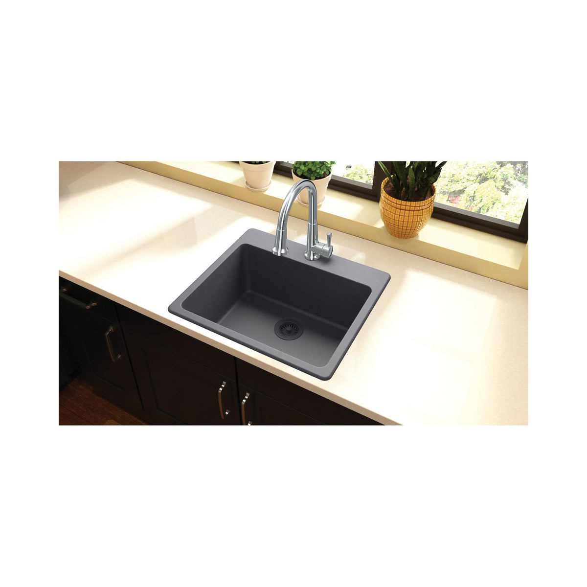 Quartz Classic - 25" Kitchen Sink - Drop-in - Single Bowl