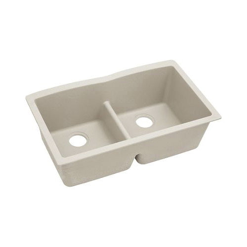 Classic - 33" Kitchen Sink with Aqua Divide - Double Bowl