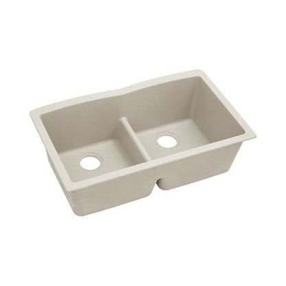 Classic - 33" Kitchen Sink with Aqua Divide - Double Bowl