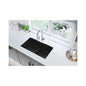 Elkay® ELGDULB3322GY0 Quartz Classic® Traditional Kitchen Sink, Dusk Gray, Rectangle Shape, 15-3/16 in Left, 15-3/16 in Right L x 16-3/4 in Left, 16-3/4 in Right W Bowl x 10 in Left, 10 in Right D Bowl, 33 in L x 19 in W x 10 in H, Undermount Mounting