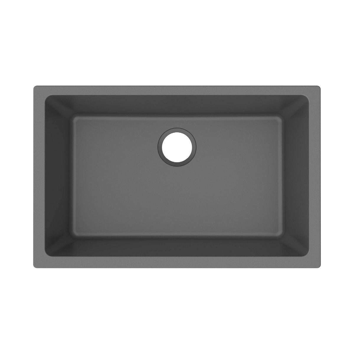 Quartz Classic - Sink with Aqua Divide - Graphite