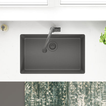Quartz Classic - Sink with Aqua Divide - Graphite