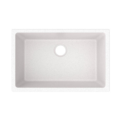 Quartz Classic - Traditional Sink with Aqua Divide - White