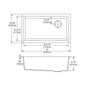 Elkay® ELGU13322GR0 Quartz Classic® Traditional Kitchen Sink, Greige, Rectangle Shape, 30-5/16 in L x 6-7/16 in W Bowl x 9-1/2 in D Bowl, 33 in L x 18-3/4 in W x 9-1/2 in H, Undermount Mounting