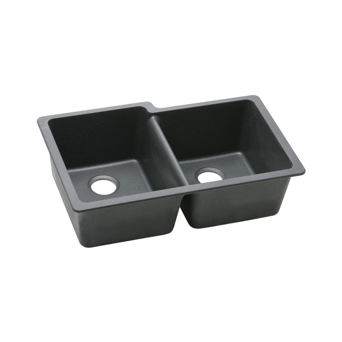 Classic - 33" Offset Kitchen Sink - Undermount - Double Bowl