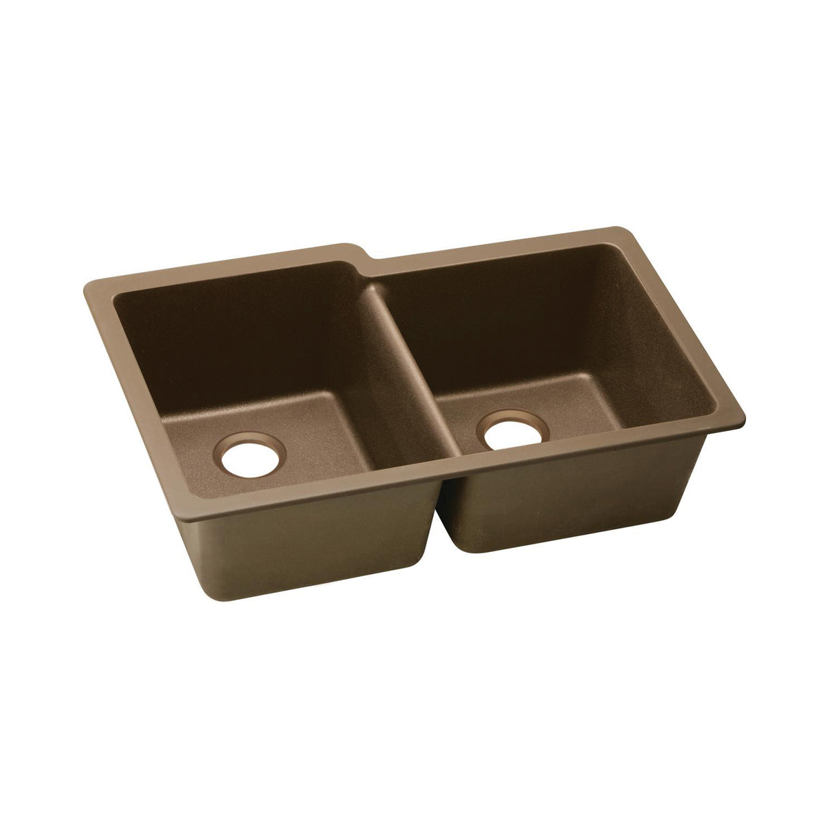 Classic - 33" Offset Kitchen Sink - Undermount - Double Bowl