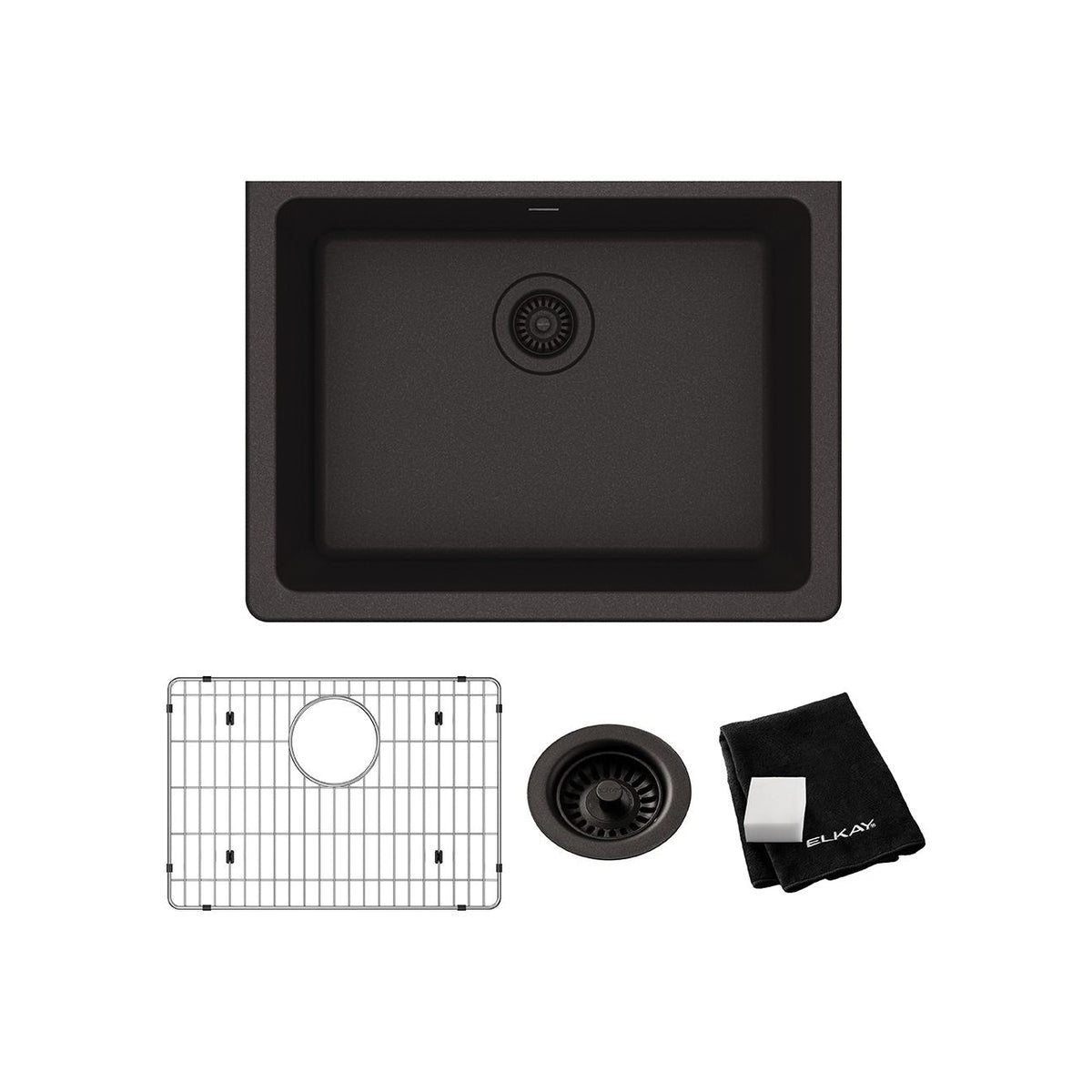 Quartz Classic - 24-5/8" Transitional Kitchen Sink Kit