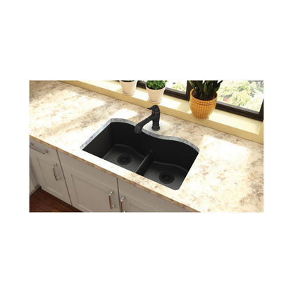 Elkay® Classic®, 15-1/4 in Left, 15-1/4 in Right L x 17-7/8 in Left, 17-7/8 in Right W x 9-1/2 in Left, 9-1/2 in Right D Bowl, 33 in L x 20 in W x 9-1/2 in H, Underount
