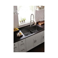 Quartz Classic - 33" Offset Kitchen Sink with Aqua Divide