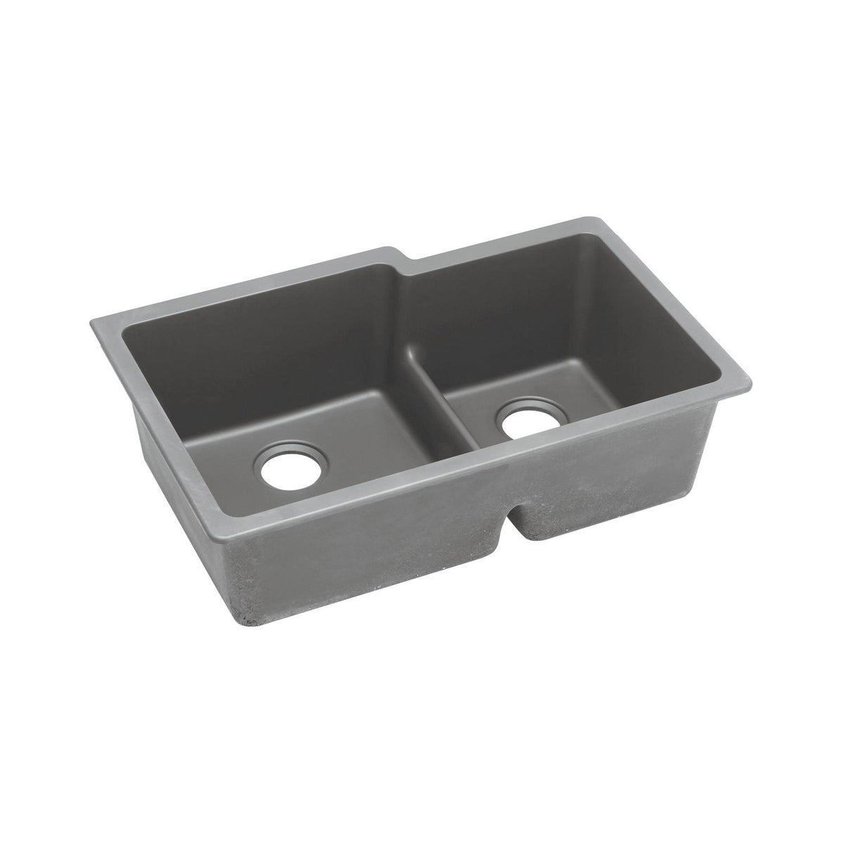 Quartz Classic - 33" Offset Kitchen Sink with Aqua Divide