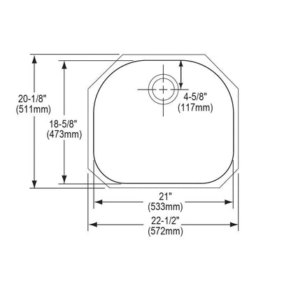 Lustertone Classic - 23-5/8" Kitchen Sink - Undermount