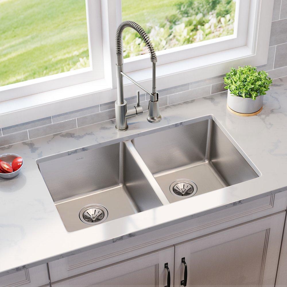Lustertone Iconix - Bowl Sink - Undermount - Double Bowl