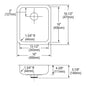 Lustertone Classic - 16" Kitchen Sink - Stainless Steel