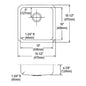 Lustertone Classic - 18-1/2" Kitchen Sink - Rectangle Shape