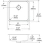 Lustertone Classic - 18-1/2" Traditional Kitchen Sink