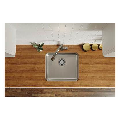 Lustertone - 21-1/2" Kitchen Sink - Undermount - Single Bowl