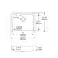 Elkay® ELUHAD211545 Lustertone™ Classic Kitchen Sink, Rectangle Shape, 21 in L x 15-3/4 in W Bowl x 4-3/8 in D Bowl, 23-1/2 in L x 18-1/4 in W x 4-3/8 in H, Undermount Mounting, 18 ga 304 Stainless Steel