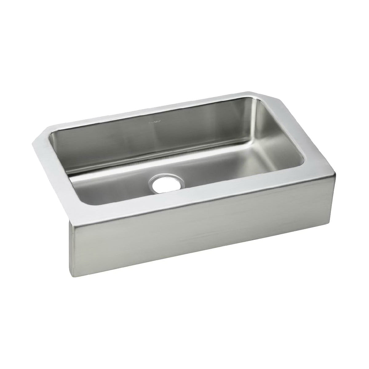 Lustertone - 33" Apron-Front Kitchen Sink - Single Bowl