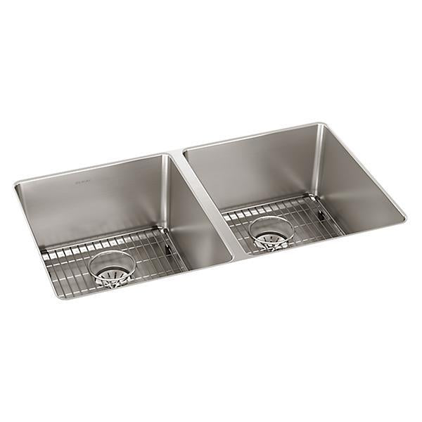 Lustertone Iconix - Double Bowl Undermount Sink Kit