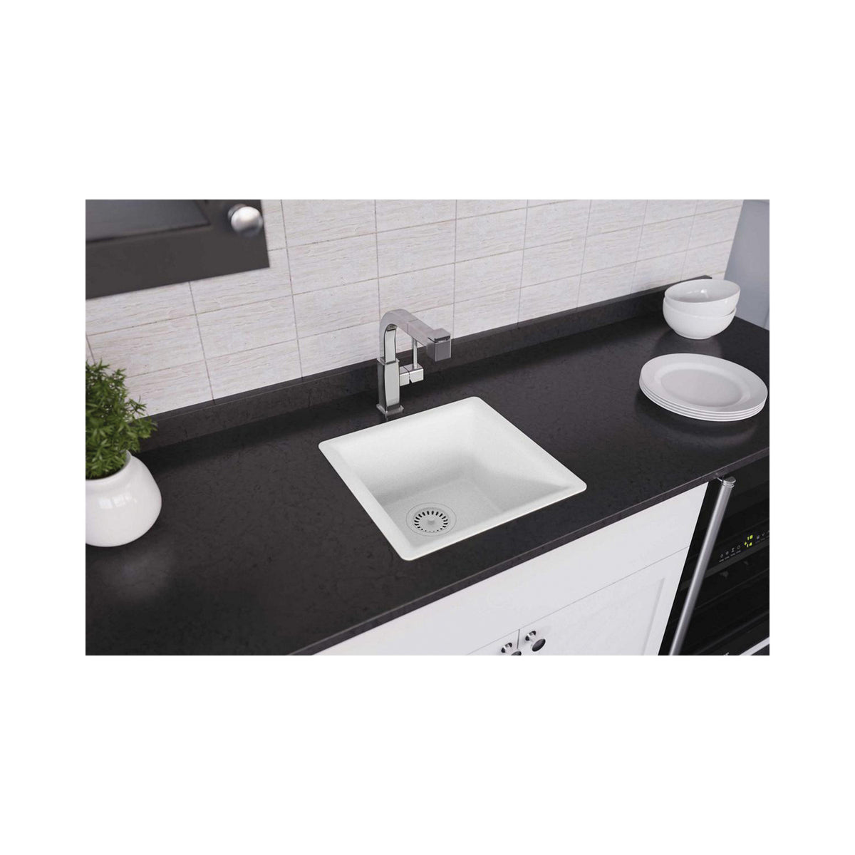 Quartz Luxe - Bar Sink - Ricotta