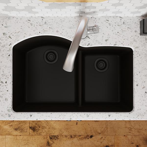 Quartz Classic - 10" Traditional Kitchen Sink - Double Bowl