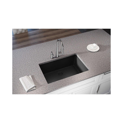 Quartz Luxe - 33" Traditional Kitchen Sink - Caviar