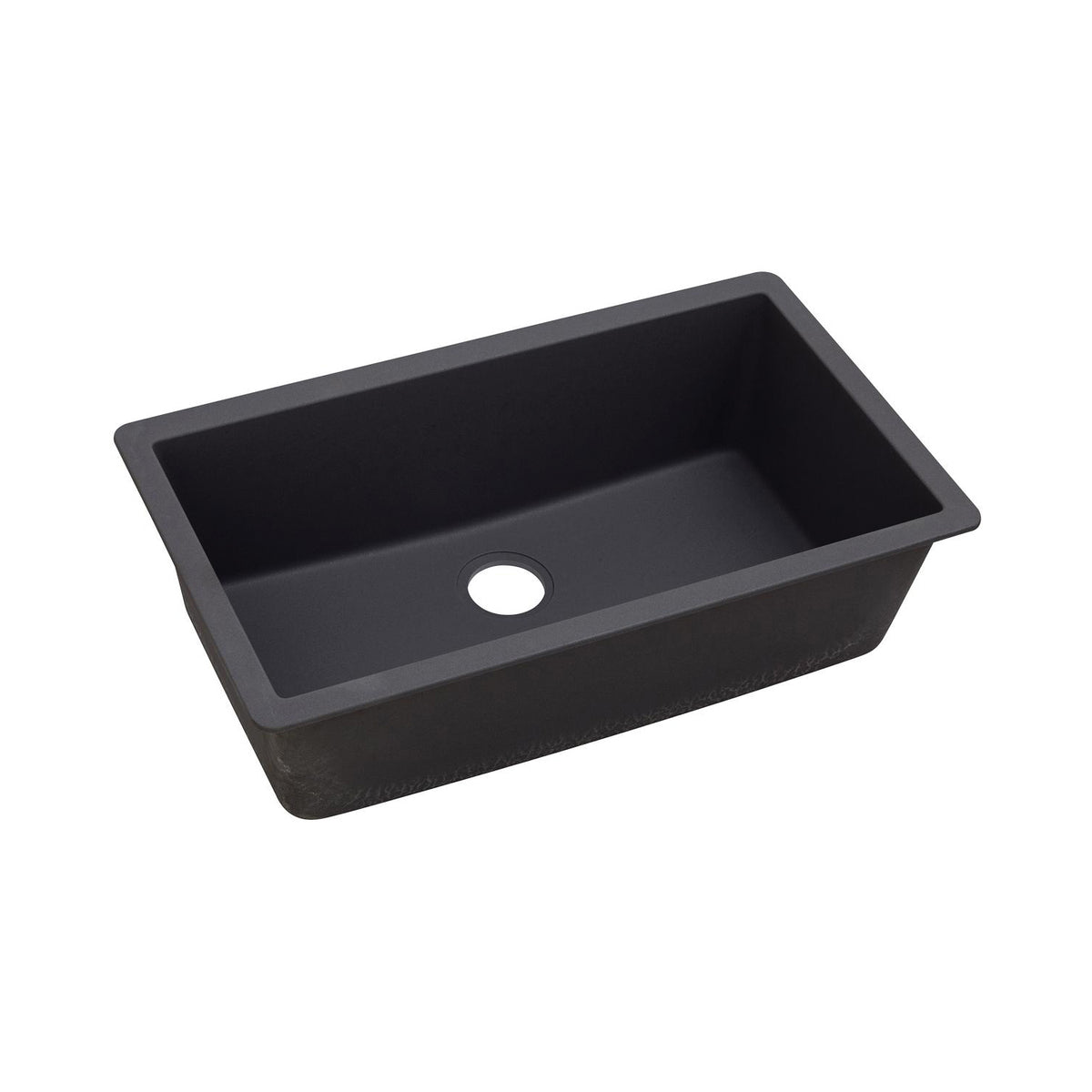 Quartz Luxe - 33" Traditional Kitchen Sink - Caviar