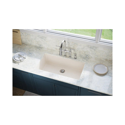 Quartz Luxe - 35-7/8" Traditional Kitchen Sink - Ricotta