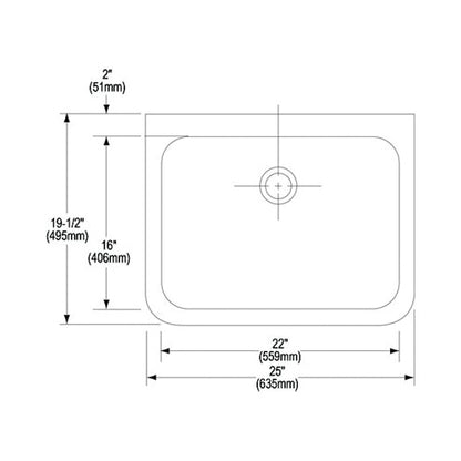 Scrub Sink - Wall Mount - Stainless Steel
