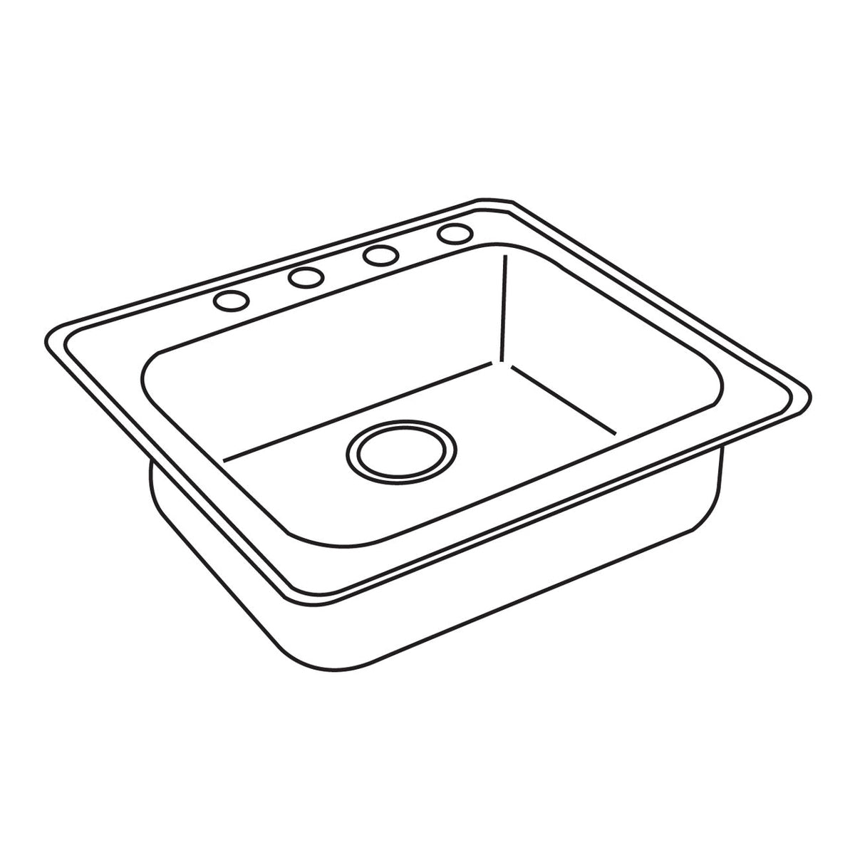 Dayton - 25" Kitchen Sink - GE125222