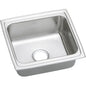 Elkay® LFRAD191860 Lustertone™ Classic Bar Sink, Rectangle Shape, 16 in L x 13-1/2 in W Bowl x 5-7/8 in D Bowl, 19 in L x 18 in W x 6 in D, Drop-In Mounting, 18 ga 304 Stainless Steel