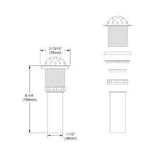 Elkay® LK177 Drain Fitting, 2 in Nominal, Polished Chrome, Brass Drain