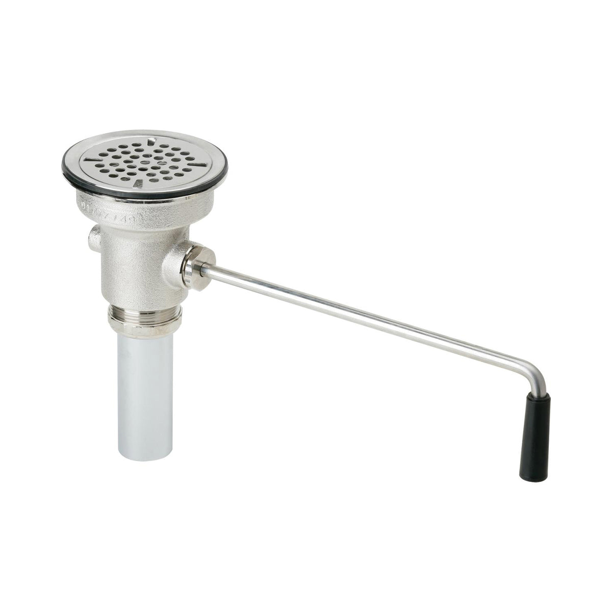 3-1/2" Lever Activated Grid Drain Fitting - Brass Drain