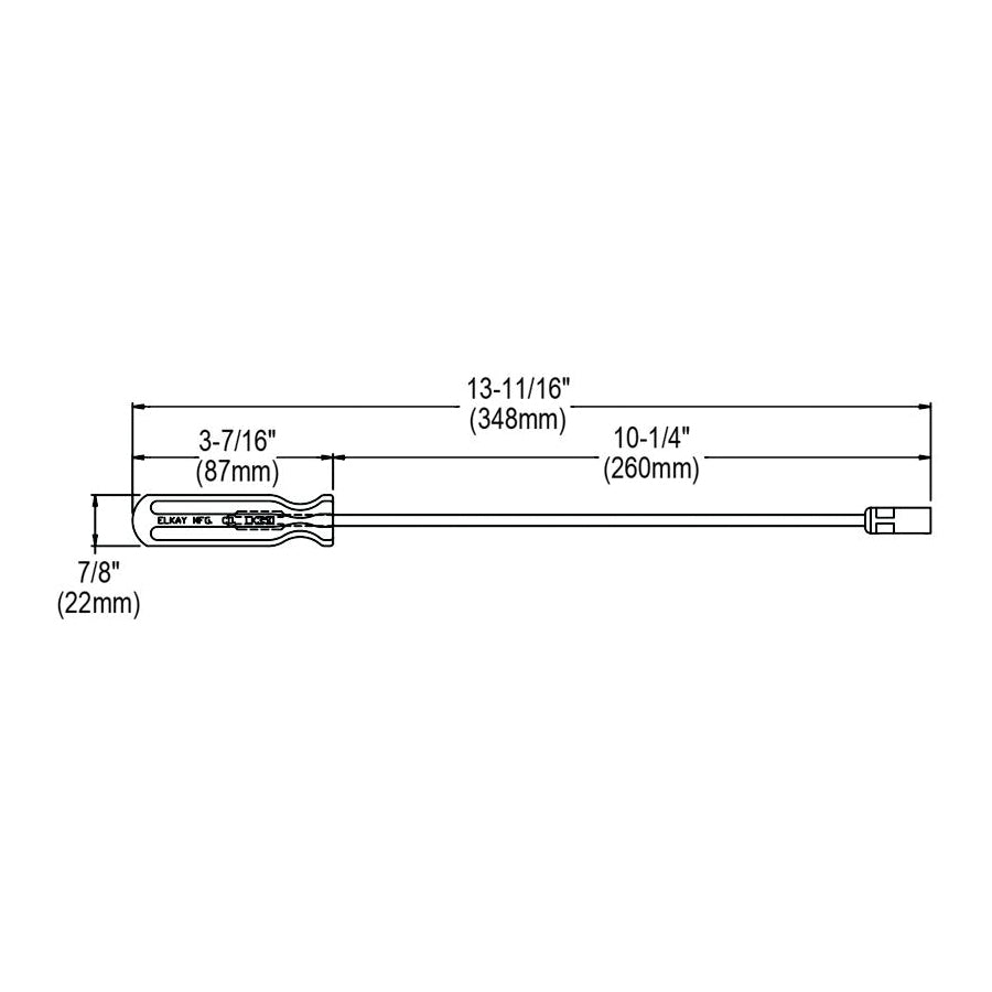 Screwdriver - 13-11/16" OAL - Steel