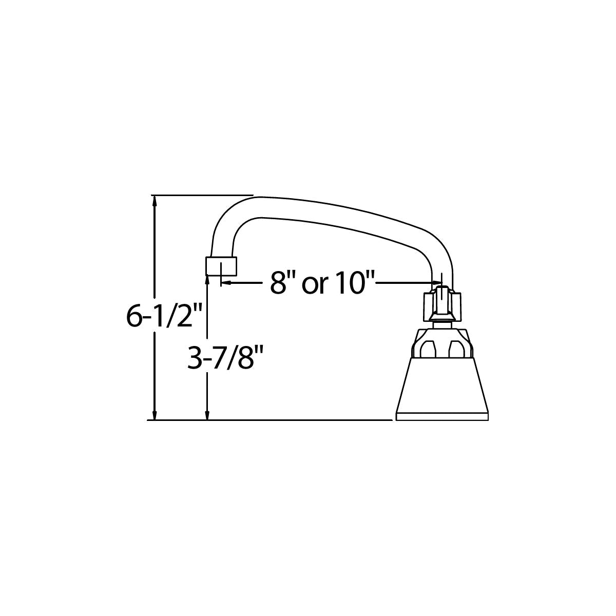 Universal - Traditional Scrub/Handwash Faucet - 3-7/8"