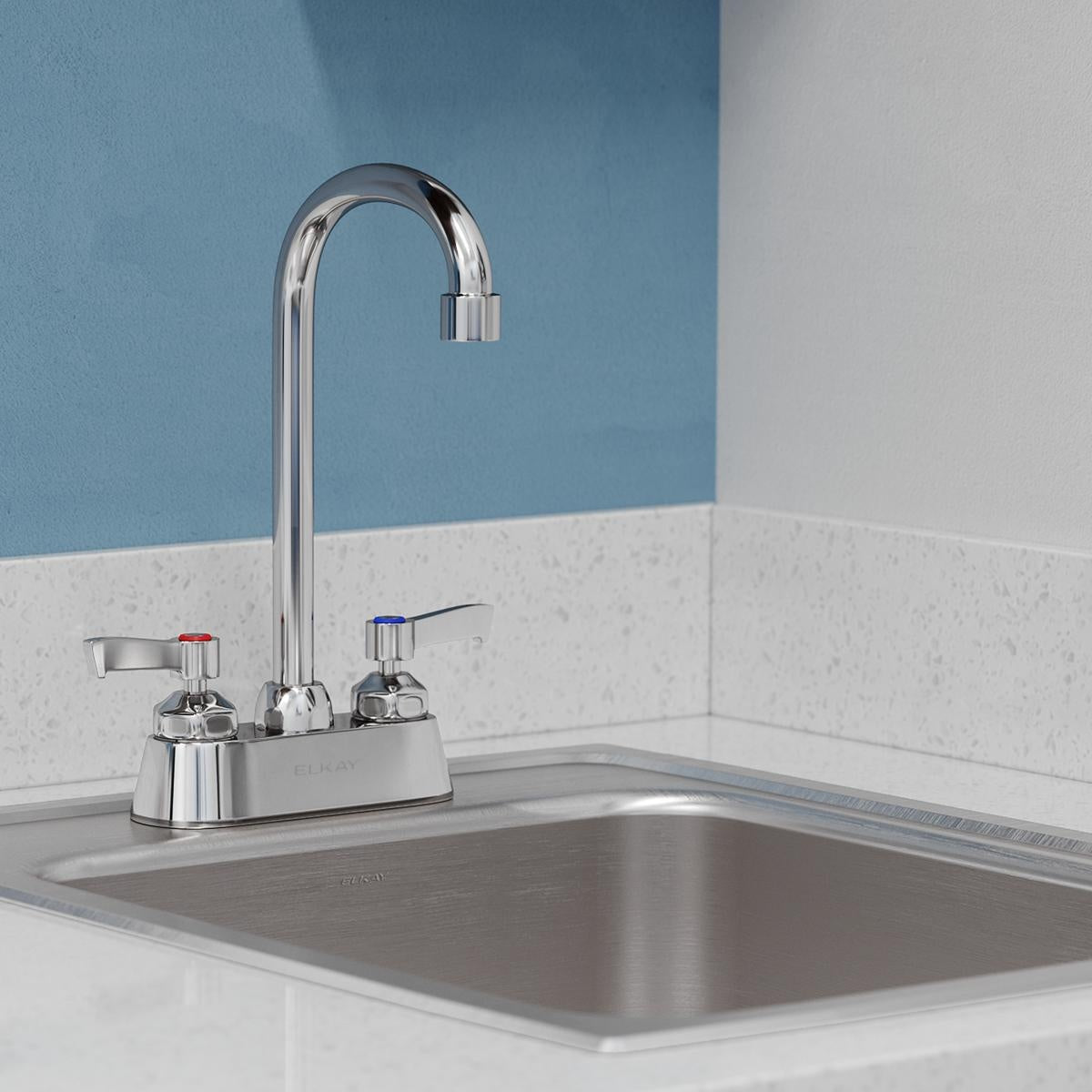 Centerset Bathroom Faucet - Polished Chrome - 5"