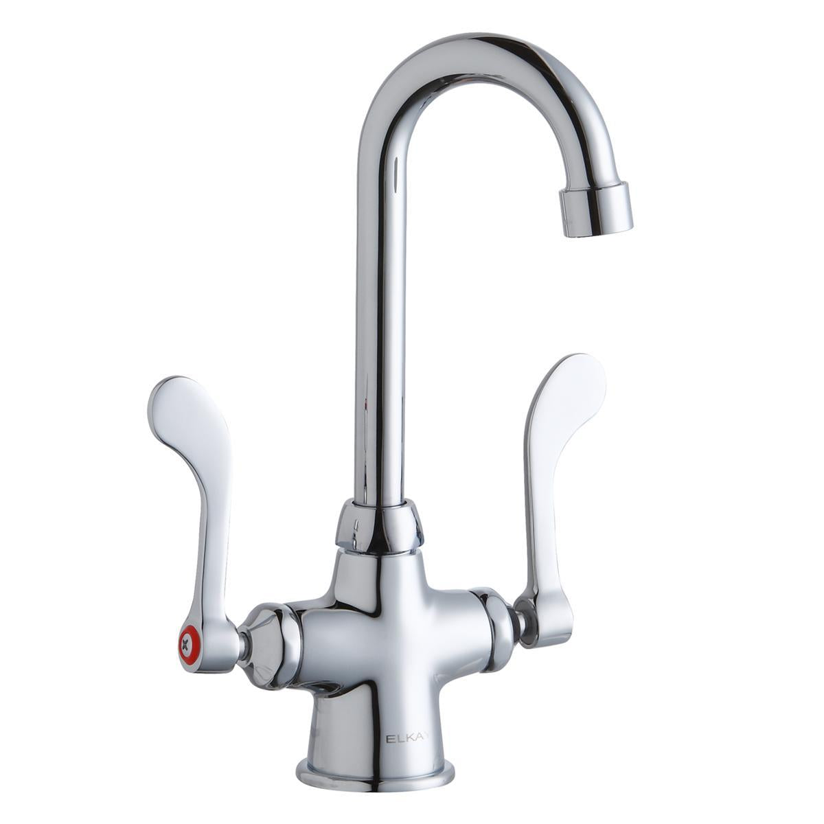 Concealed Deck Bathroom Faucet - 8-7/8" - Deck Mount