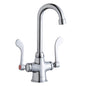 Concealed Deck Bathroom Faucet - 8-7/8" - Deck Mount