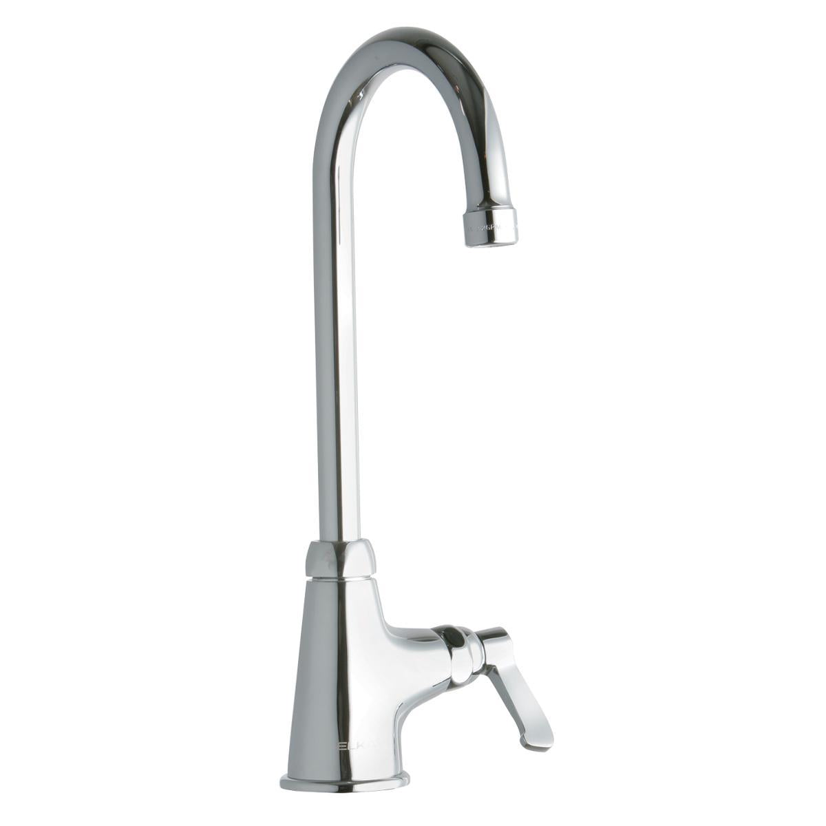 Elkay® LK535GN05L2 Universal Traditional Classroom Faucet, Commercial, 2.2 gpm Flow Rate, Gooseneck Spout, Polished Chrome, 1 Handles, Import